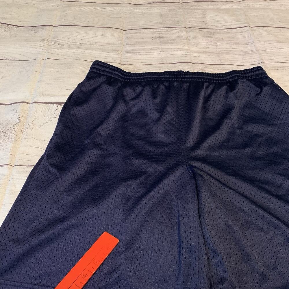 Men's Navy Athletic Shorts with Gold Logo - Picture 3 of 12